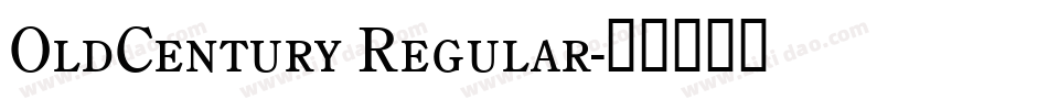 OldCentury Regular字体转换